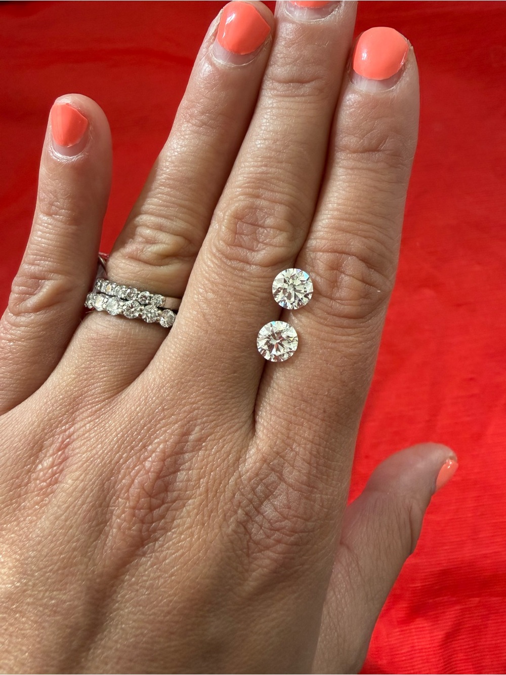 💎 2.80 CTW Lab Grown Diamond Pair – 1.40 CT Each – IGI Certified – E/VS2